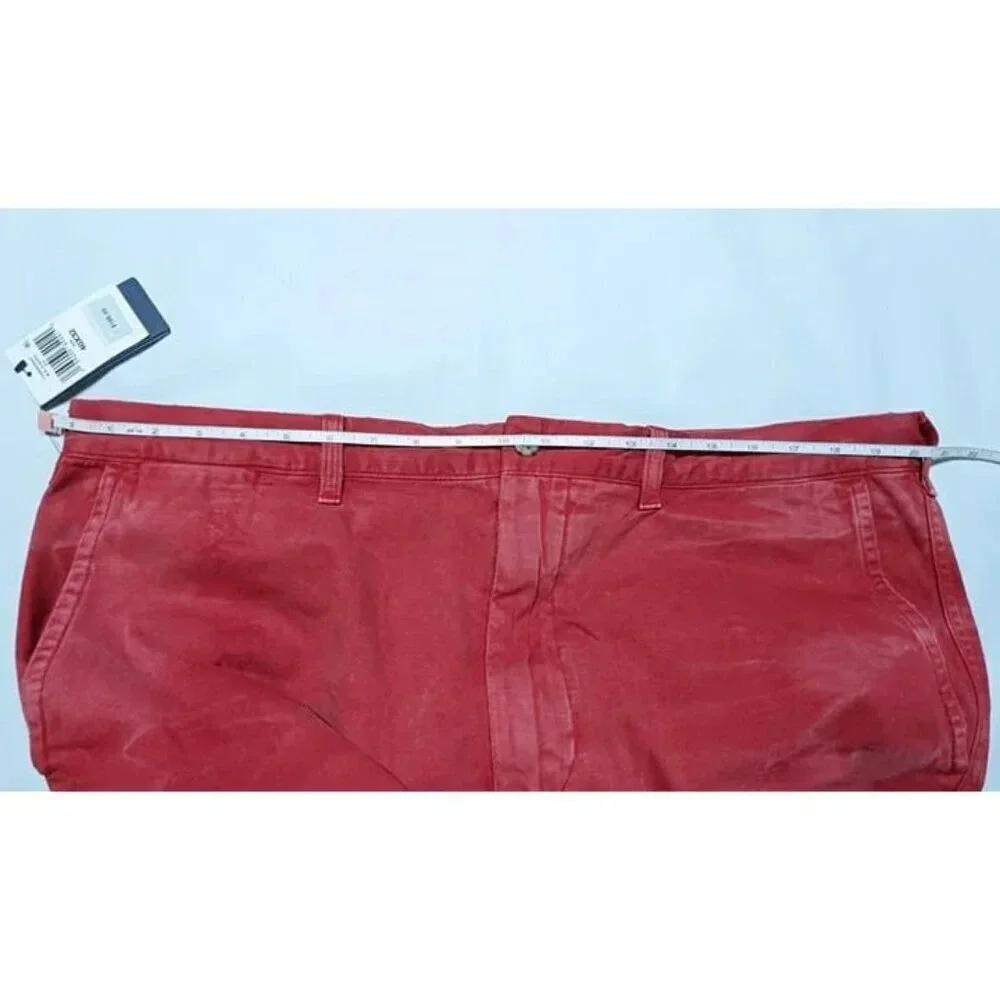 Polo Ralph Lauren Men's Straight Fit Garment Dyed Pants Red Size 40 (MSRP $198)